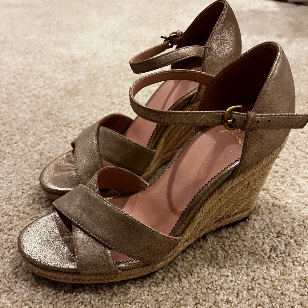 Gold wedges by JCrew - almost new!